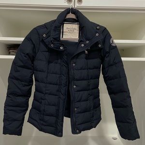 Abercrombie & Fitch puffy blue jacket XS